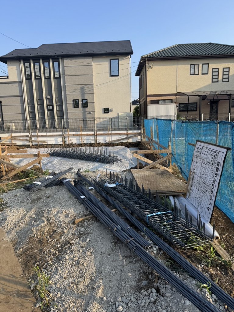 (仮称)国分の家新築工事 新築工事現場の全景写真（2025年9月10日撮影）