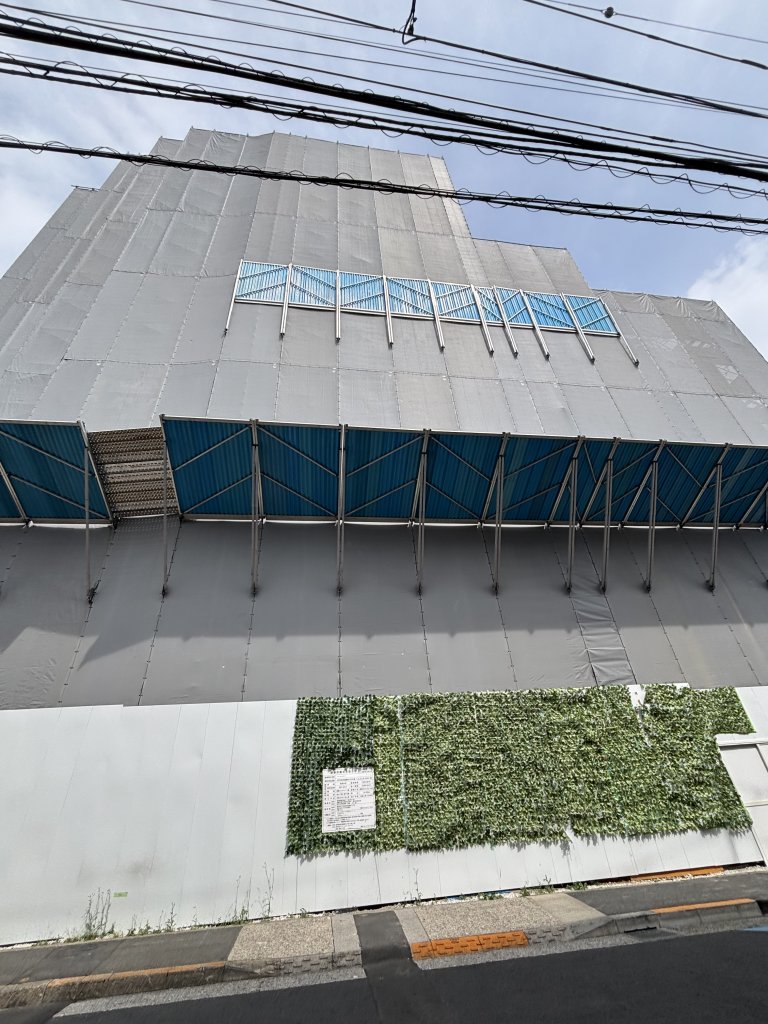 (仮称)中葛西計画新築工事 新築工事現場の全景写真（2025年9月18日撮影）