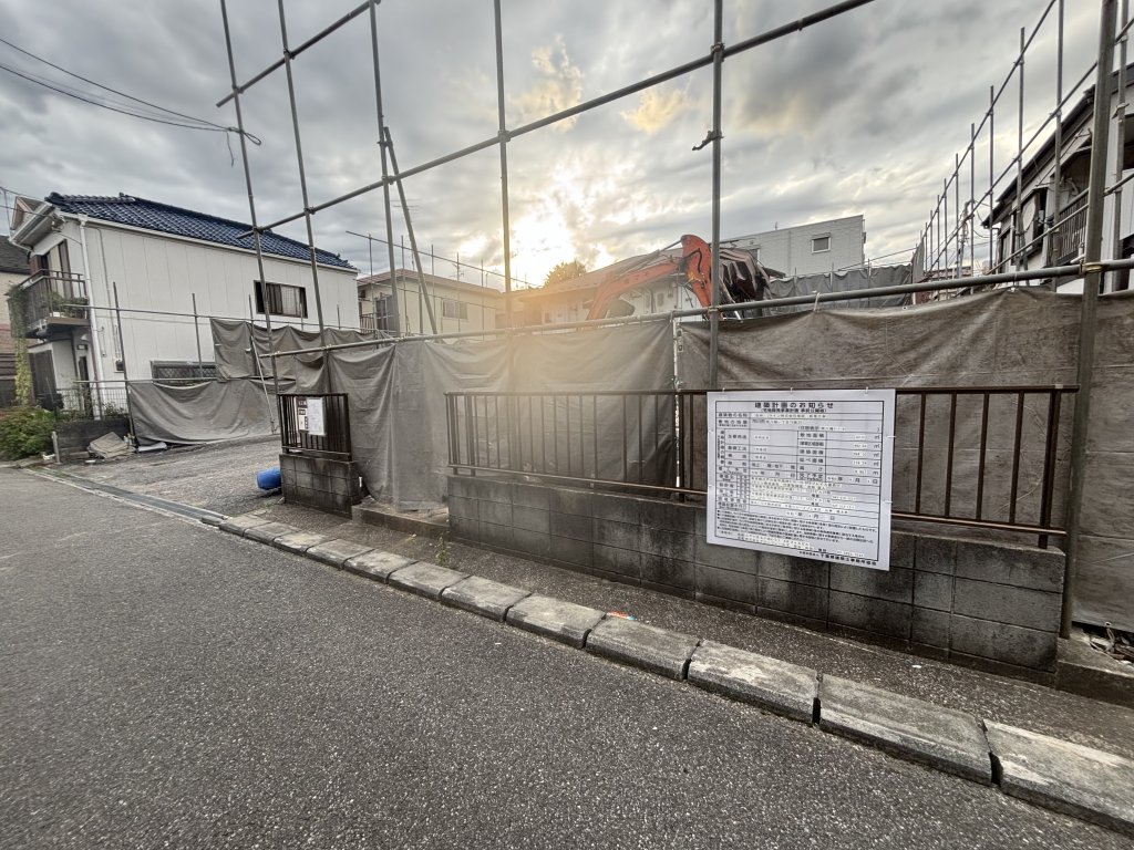 (仮称) Jライン株式会社様邸 新築工事 新築工事現場の全景写真（2025年9月21日撮影）