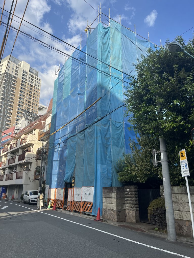 (仮称)豊島区東池袋二丁目計画 新築工事現場の全景写真（2025年9月23日撮影）