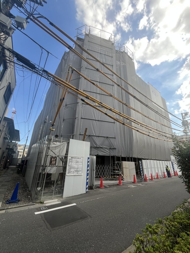 クリオ ラベルヴィ不動前 グランクラス 新築工事 新築工事現場の全景写真（2025年9月24日撮影）
