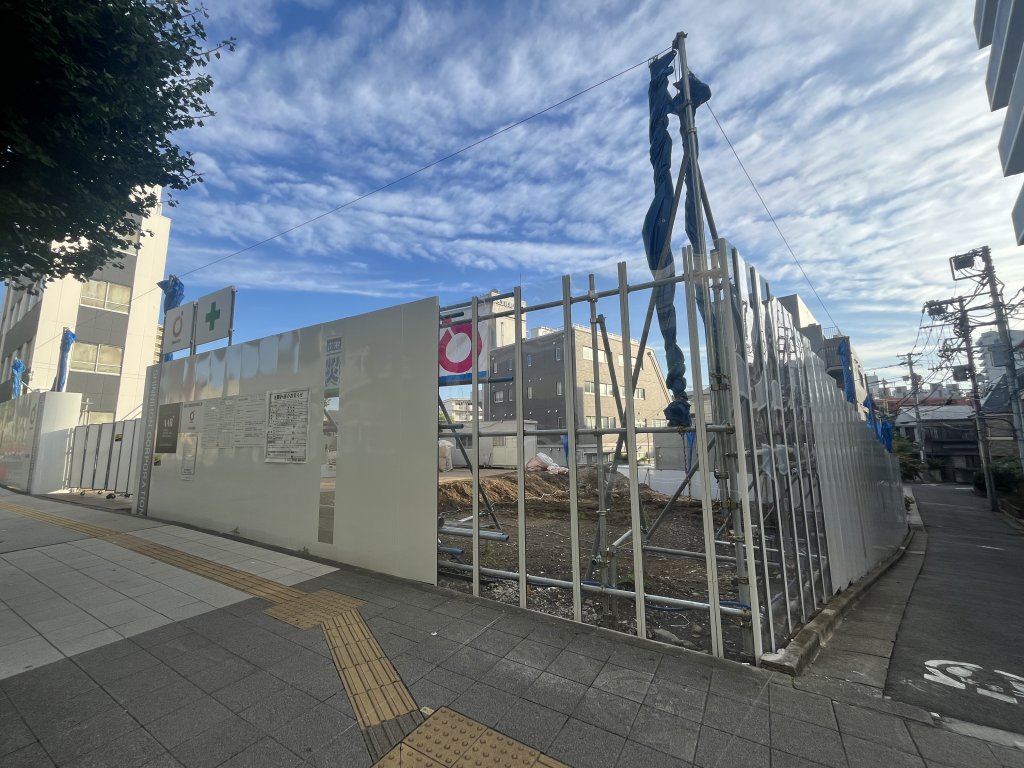 (仮称)上池袋賃貸住宅新築工事 新築工事現場の全景写真（2025年9月26日撮影）