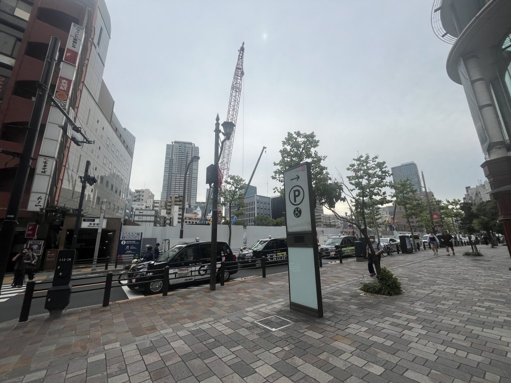 赤坂二・六丁目地区開発計画 (A工区) 新築工事現場の全景写真(2025年10月7日撮影)