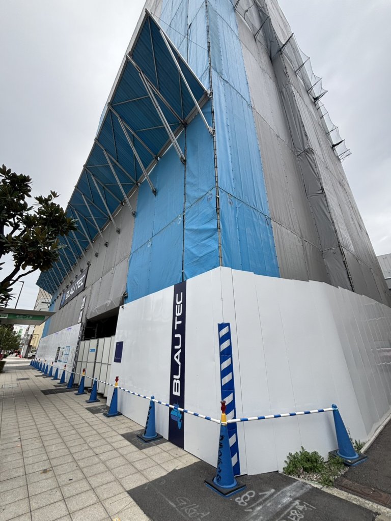 (仮称) 大阪市西区本田2丁目計画 新築工事現場の全景写真（2025年10月11日撮影）