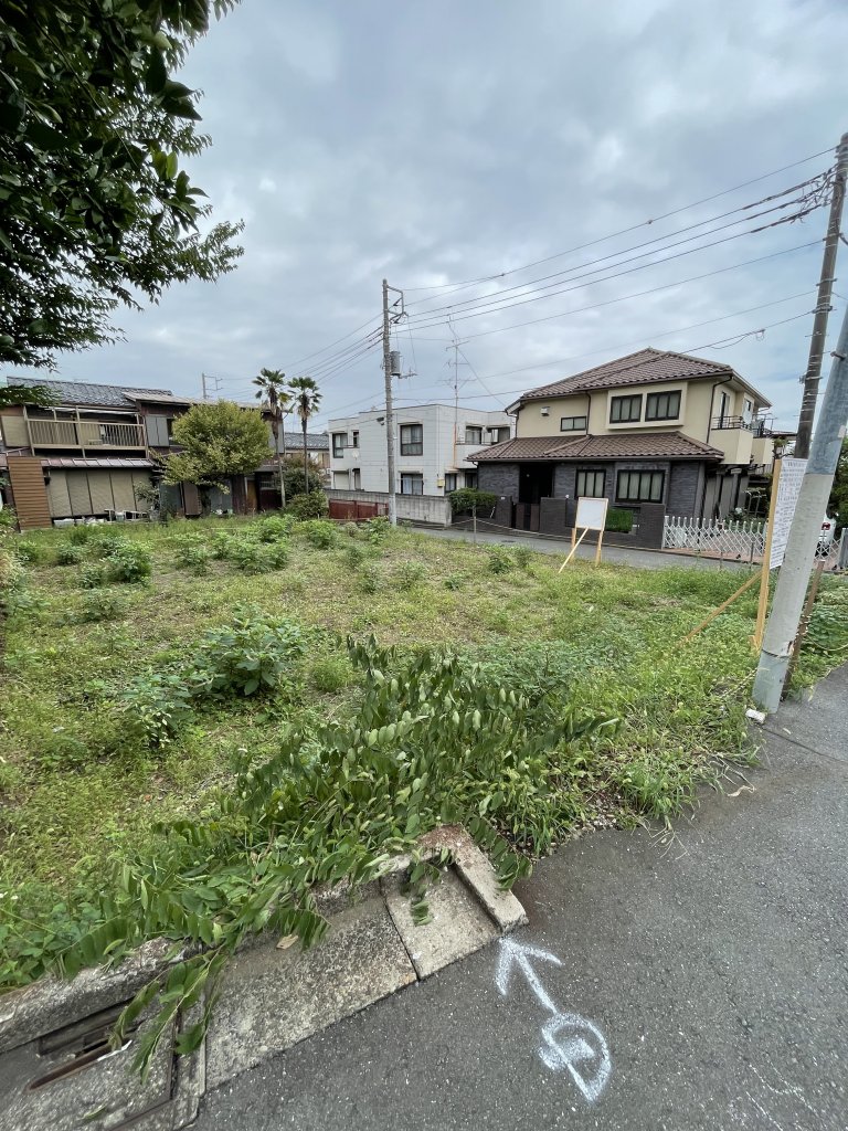 中野区沼袋127③2号棟 新築工事 新築工事現場の全景写真(2025年10月15日撮影)