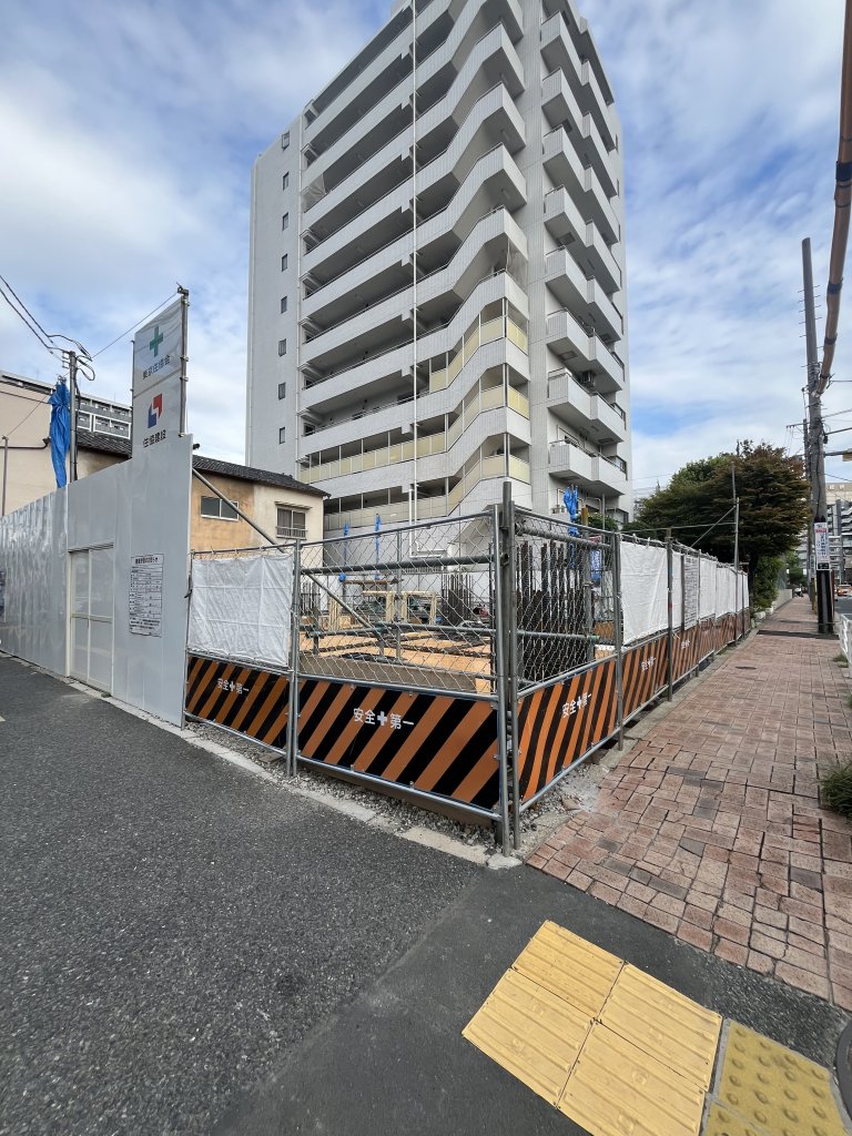 (仮称)深川2丁目計画 新築工事 新築工事現場の全景写真(2025年10月18日撮影)