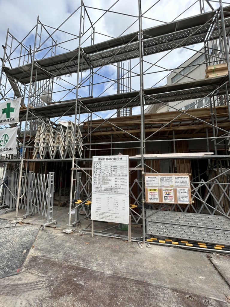 (仮称)ディアレイシャス京成曳舟 新築工事 新築工事現場の全景写真(2025年10月22日撮影)