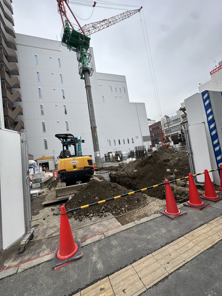 関内賃貸住宅新築工事 新築工事現場の全景写真(2025年10月28日撮影)