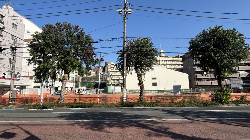 宮前平計画新築工事 新築工事現場の全景写真（2025年11月7日撮影）