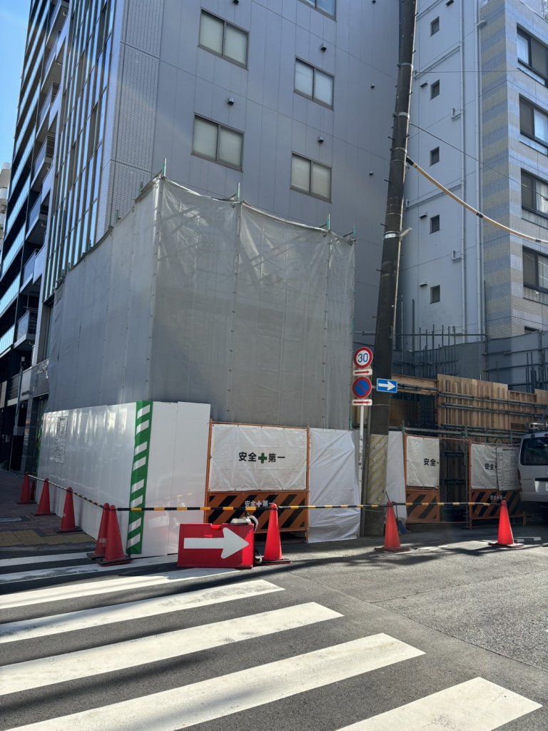 亀戸2丁目計画新築工事 新築工事現場の全景写真（2025年11月21日撮影）