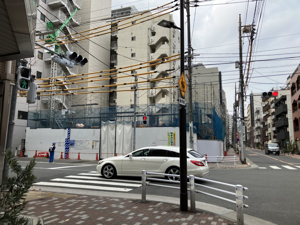 （仮称）台東区入谷2丁目計画 新築工事現場の全景写真（2025年12月2日撮影）