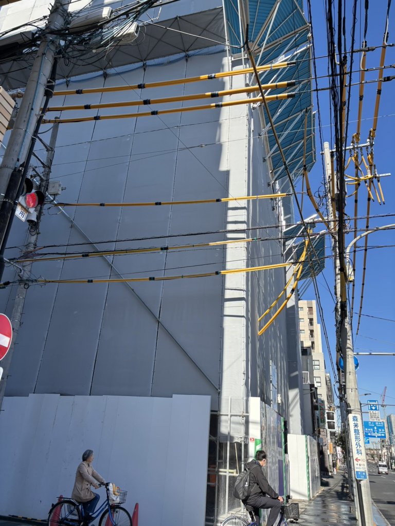 (仮称)江東区千田計画 新築工事 新築工事現場の全景写真（2025年12月6日撮影）