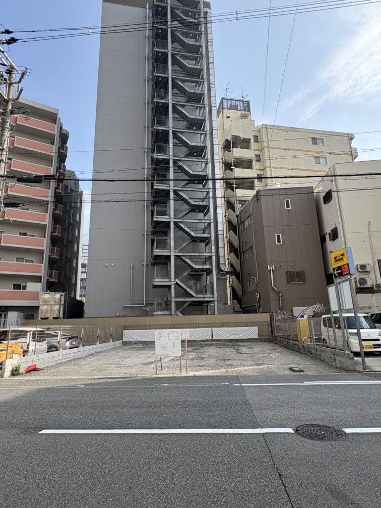 (仮称)浪速区元町1丁目PJ新築工事 新築工事現場の全景写真(2025年12月6日撮影)