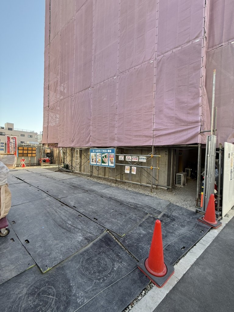 (仮称)西川口Ⅰマンション 新築工事 新築工事現場の全景写真（2025年12月6日撮影）