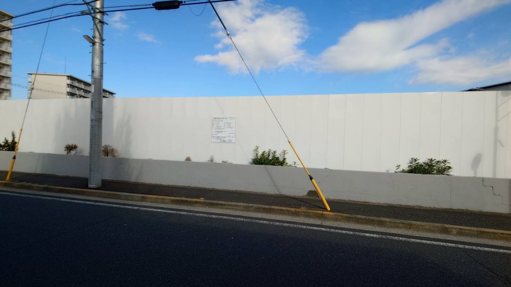 江戸川区立平井南小学校 新築工事現場の全景写真（2025年12月23日撮影）