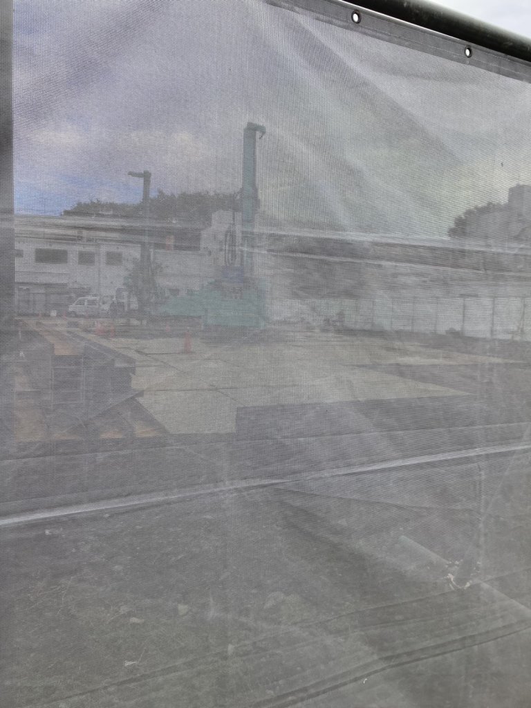 (仮称) 下高井戸Ⅲプロジェクト新築工事 新築工事現場の全景写真（2025年12月23日撮影）