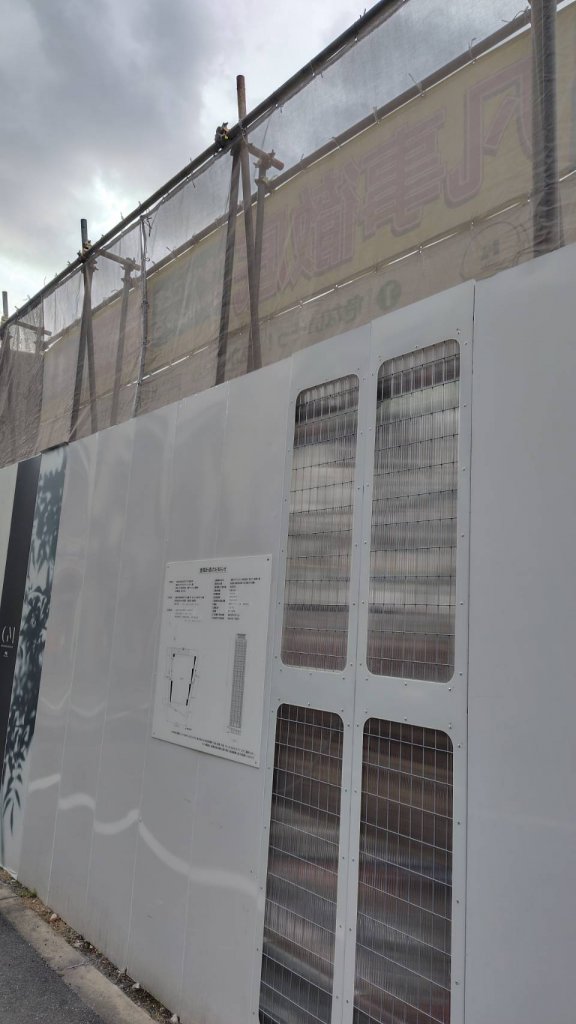 (仮称)グランドメゾン西天満4丁目タワー新築工事 新築工事現場の全景写真（2026年1月3日撮影）