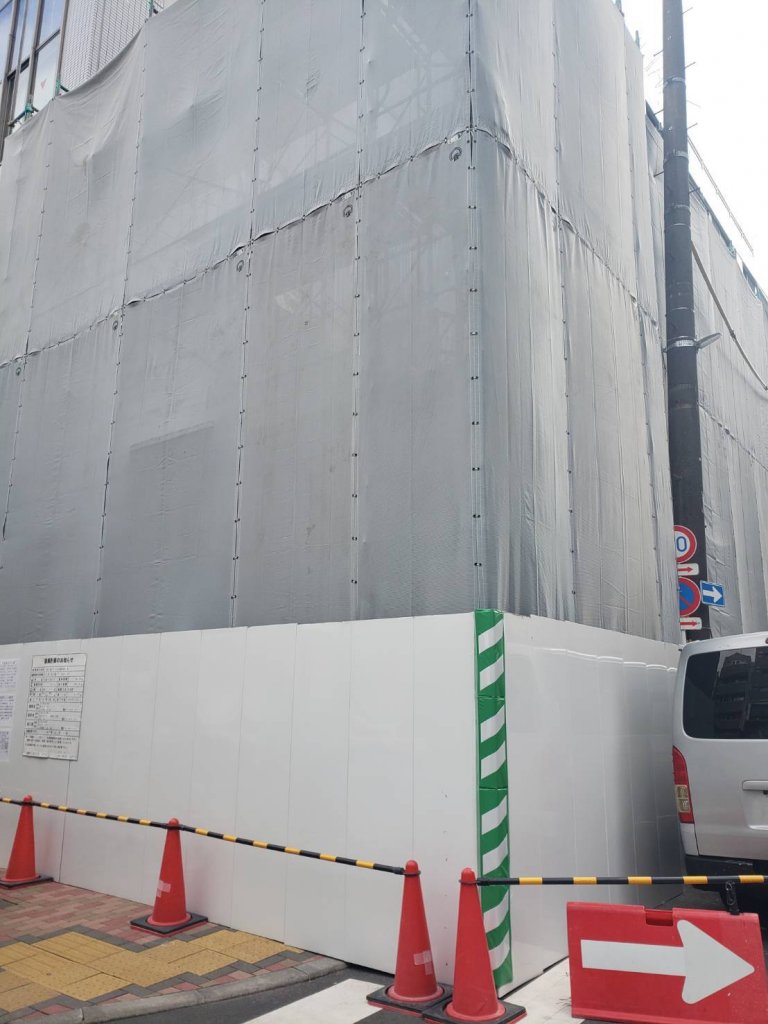 (仮称）亀戸2丁目計画新築工事 新築工事現場の全景写真（2026年1月6日撮影）