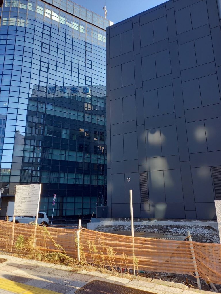 (仮称)品川区東五反田一丁目プロジェクト新築工事 新築工事現場の全景写真（2026年1月8日撮影）