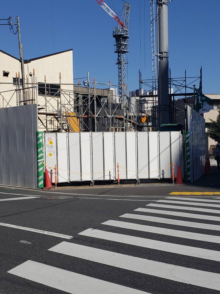 (仮称) 東京都新宿区筑土八幡町計画 新築工事 新築工事現場の全景写真（2026年1月19日撮影）