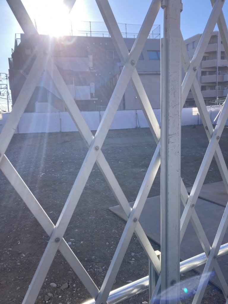 Seiken e-Garage 杉並 新築工事現場の全景写真（2026年1月21日撮影）