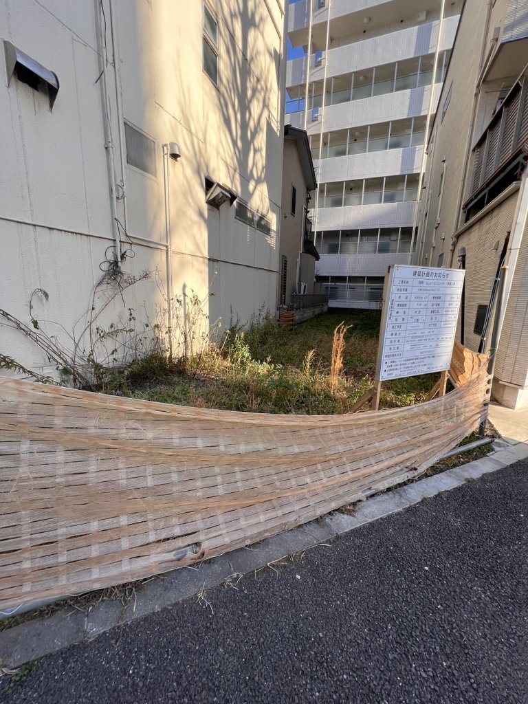 (仮称)白山5丁目プロジェクト 新築工事 新築工事現場の全景写真(2026年1月22日撮影)