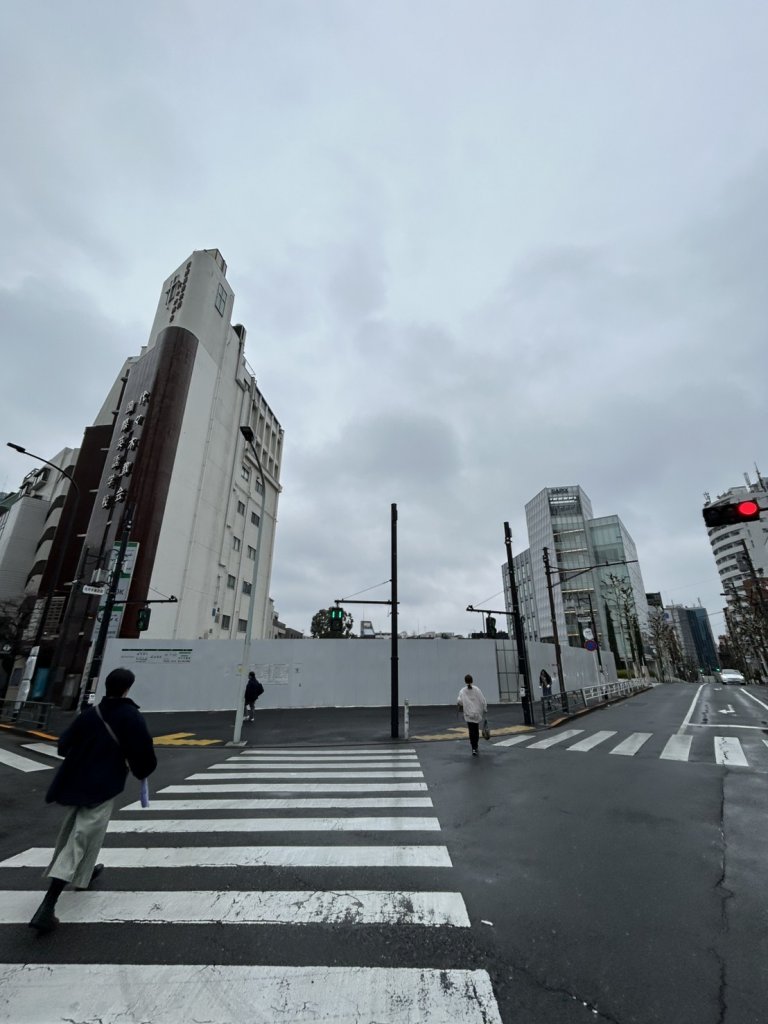 (仮称)代々木一丁目プロジェクト 新築工事現場の全景写真（2026年2月1日撮影）