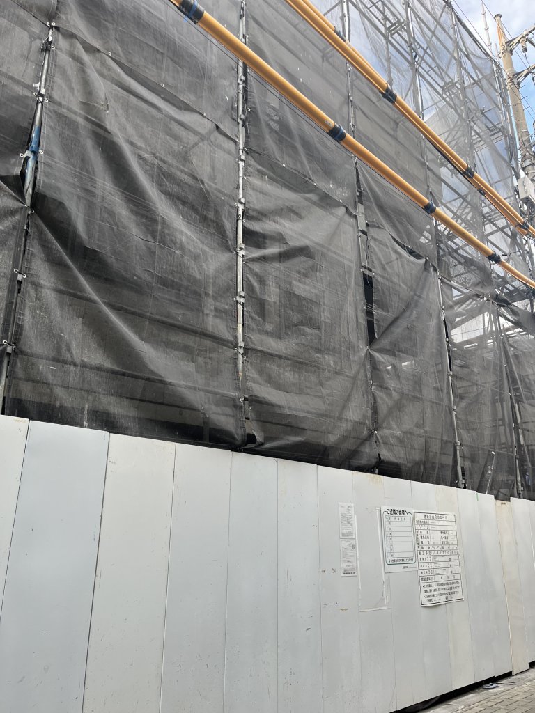 (仮称)江古田プロジェクト 新築工事現場の全景写真（2026年2月1日撮影）