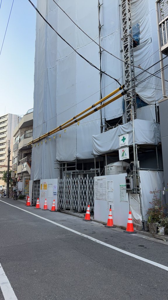 (仮称)葛飾区金町2丁目新築工事 新築工事現場の全景写真（2026年2月1日撮影）