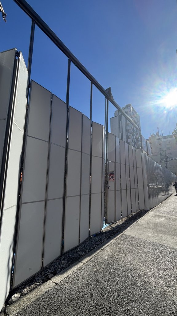 (仮称)都営小島一丁目団地 新築工事現場の全景写真(2026年2月1日撮影)