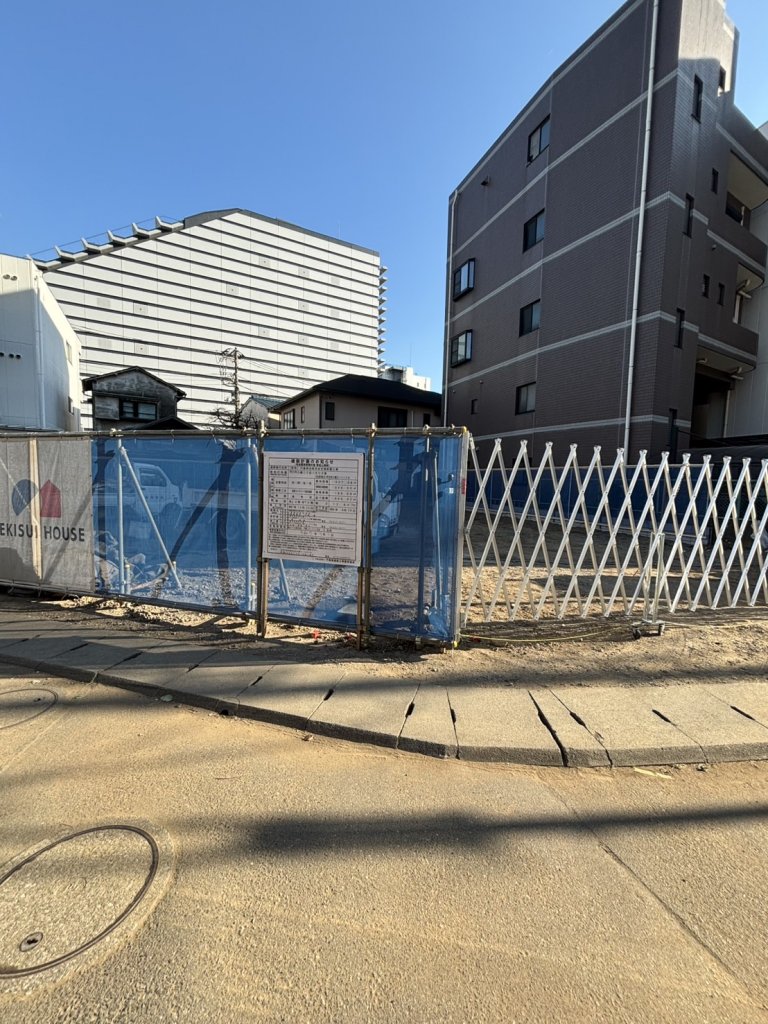 (仮称) 川島商会株式会社様新築工事 新築工事現場の全景写真（2026年2月2日撮影）