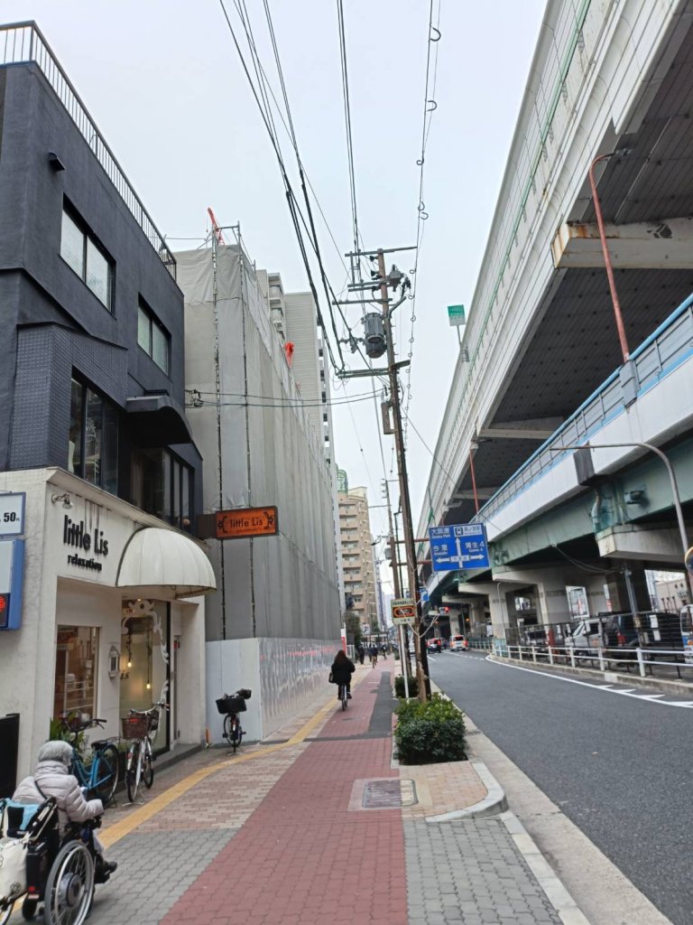 (仮称)東成区東中本2丁目計画新築工事 新築工事現場の全景写真(2026年2月28日撮影)