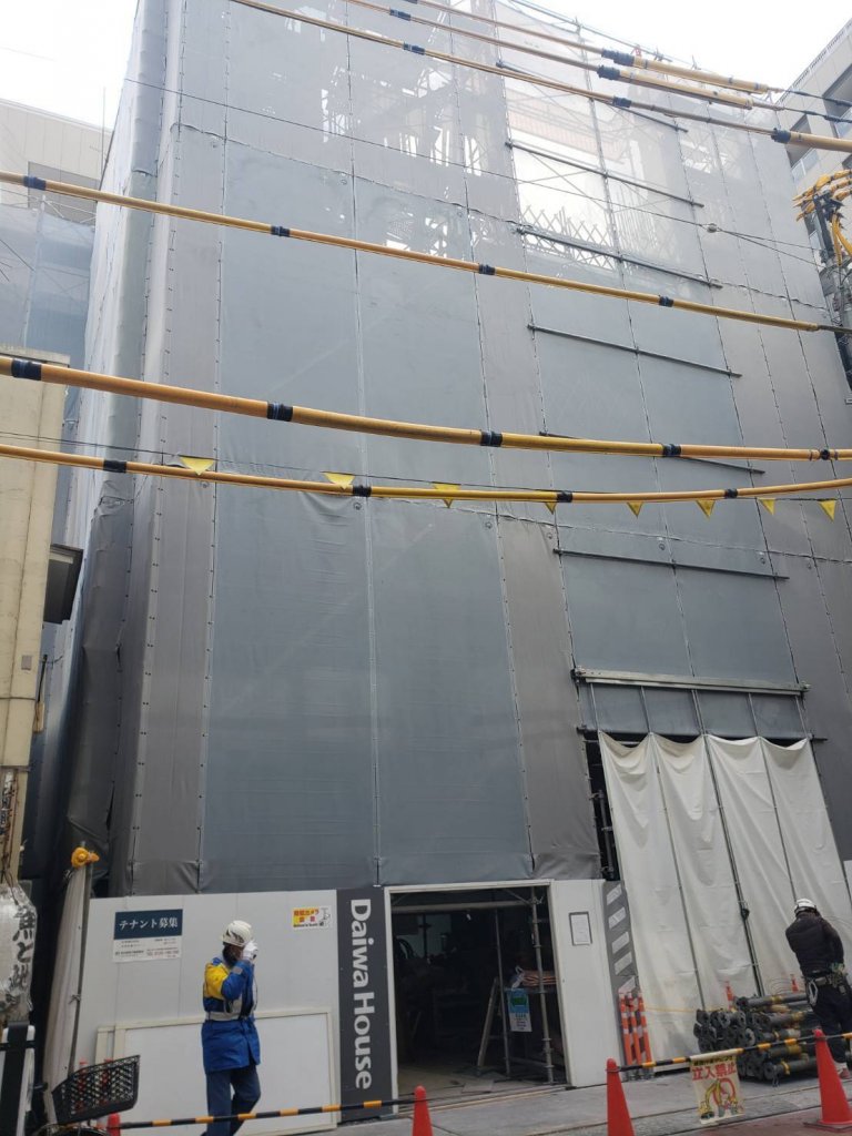 (仮称)SK-K神田駿河台計画 新築工事現場の全景写真（2026年2月28日撮影）