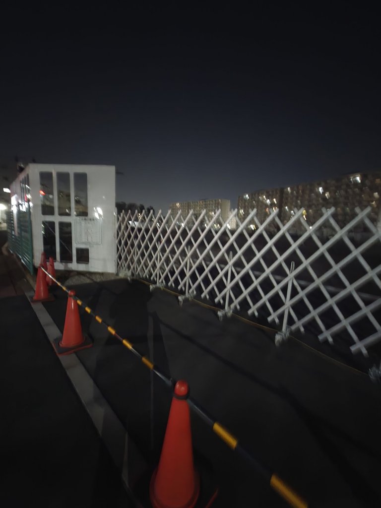 都立大泉特別支援学校仮設校舎建設工事 新築工事現場の全景写真（2026年2月28日撮影）