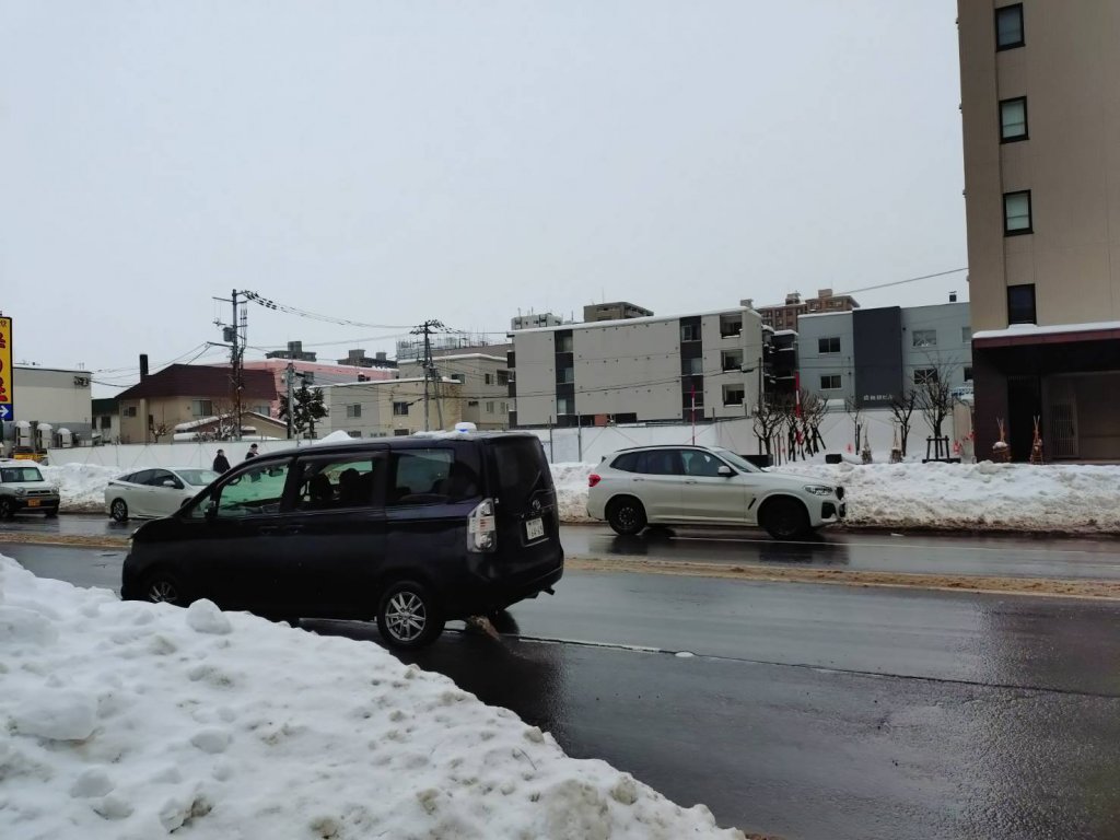 (仮称)札幌市中央区大通東4丁目 新築工事現場の全景写真（2026年2月28日撮影）