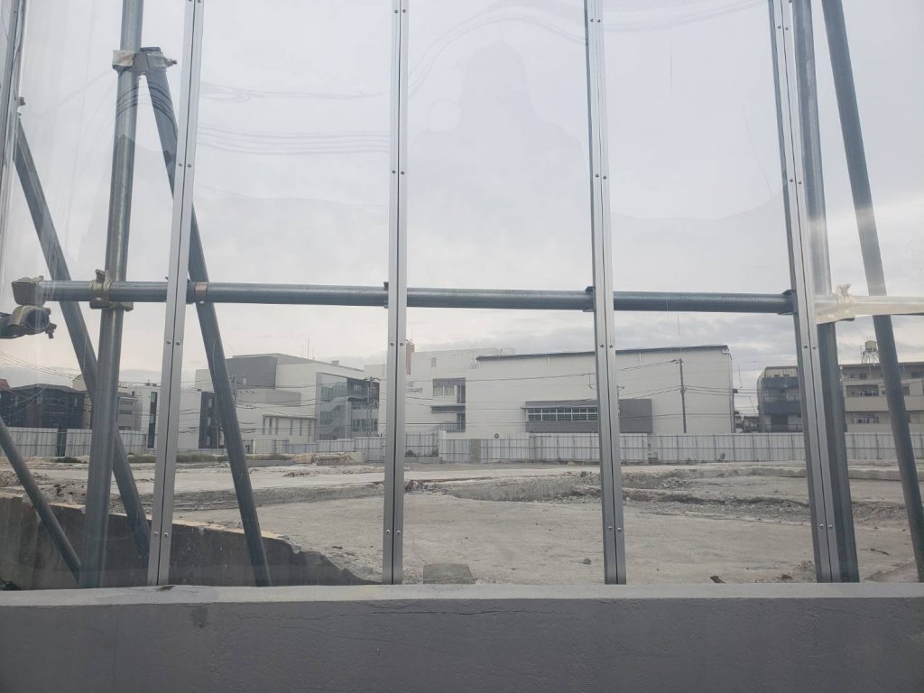 江戸川区立平井南小学校 新築工事現場の全景写真(2026年4月4日撮影)