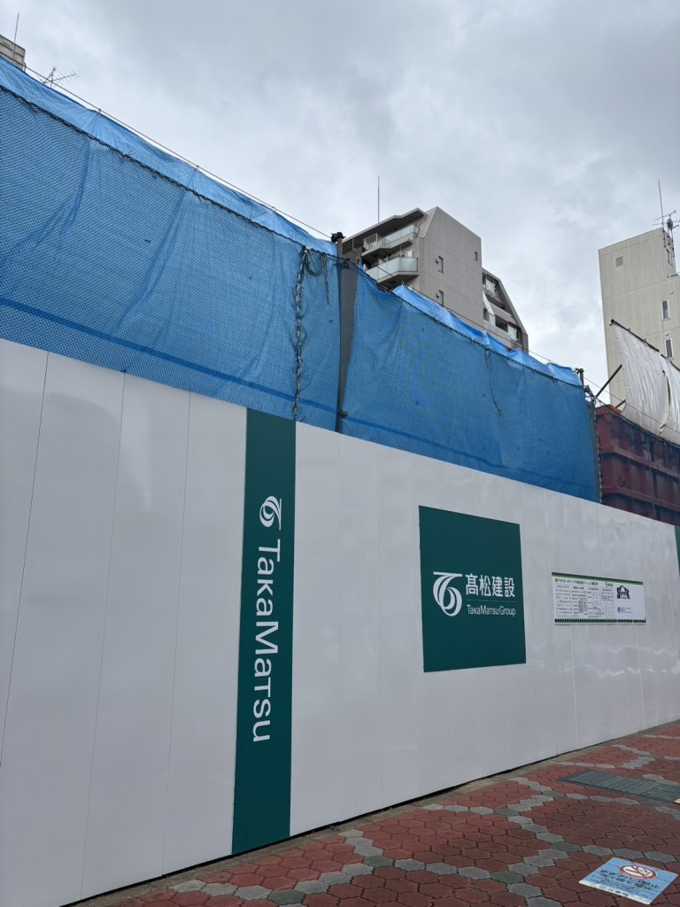 亀戸・NFSホールディングス株式会社マンション新築工事 新築工事現場の全景写真（2026年4月5日撮影）