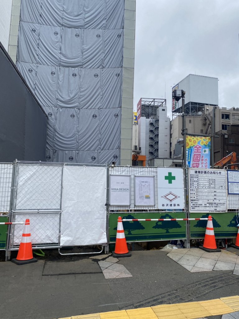 (仮称)新宿324ビル新築工事 新築工事現場の全景写真(2026年6月21日撮影)