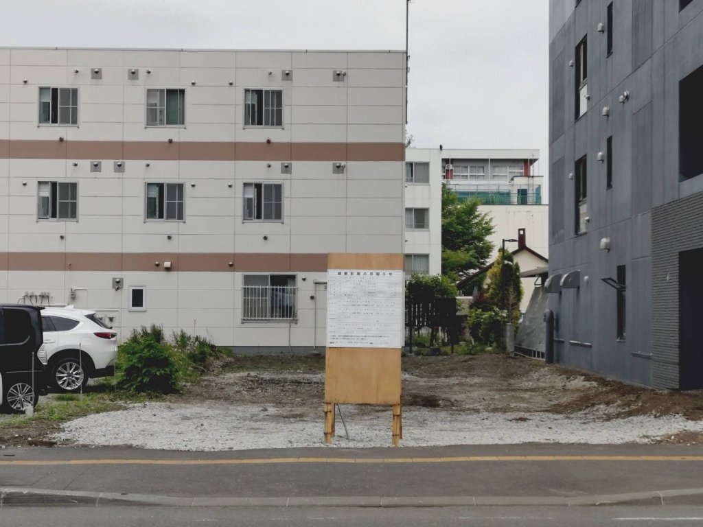 (仮称) 北15条東1丁目MS 新築工事現場の全景写真（2026年6月23日撮影）