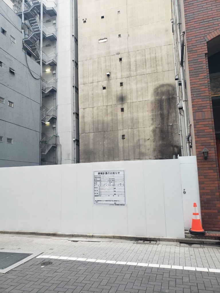 (仮称) 銀座7丁目計画 新築工事現場の全景写真(2026年7月21日撮影)