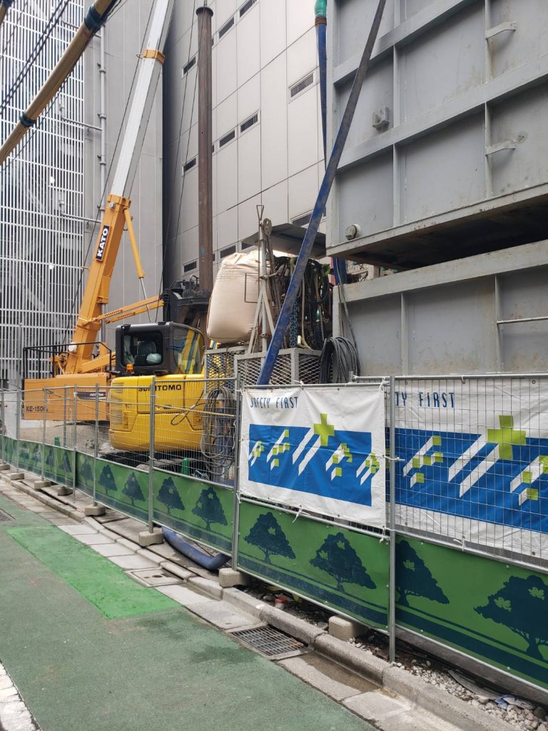 (仮称)千代田区神田鍛冶町3丁目計画 新築工事現場の全景写真(2026年7月21日撮影)