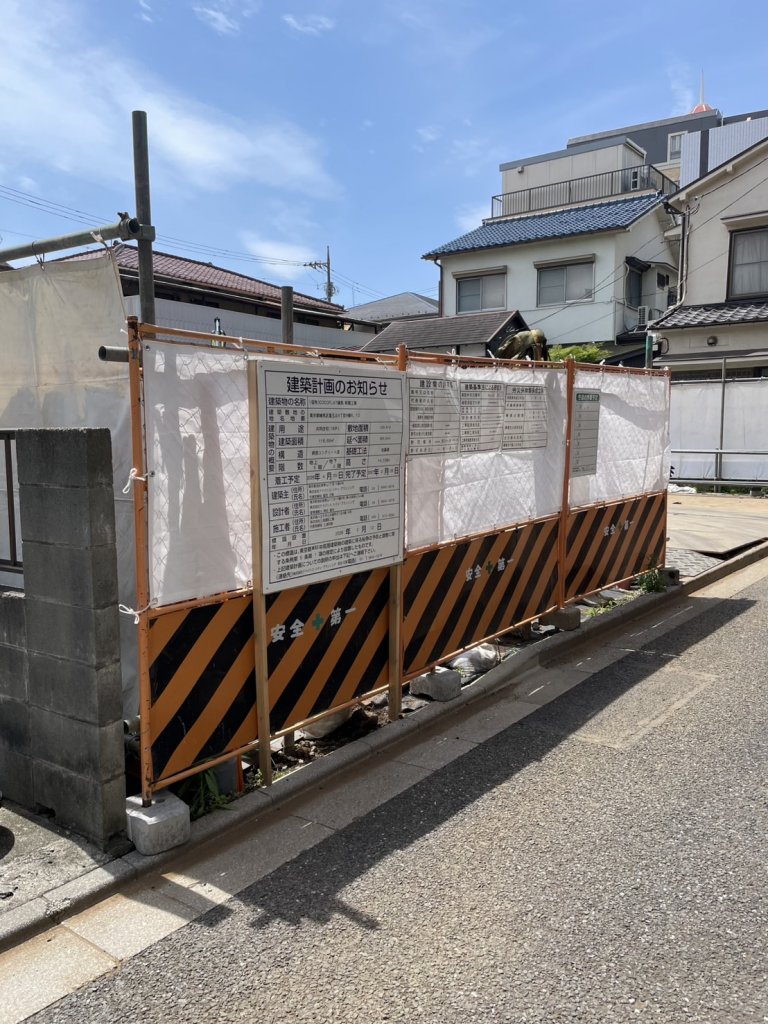 (仮称)COCOFLAT練馬 新築工事 新築工事現場の全景写真(2026年7月21日撮影)