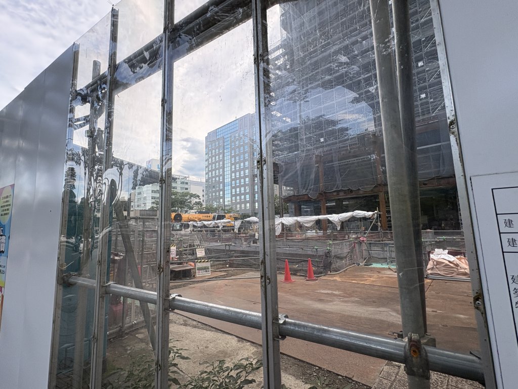 仙台市役所 新築工事現場の全景写真(2026年7月29日撮影)