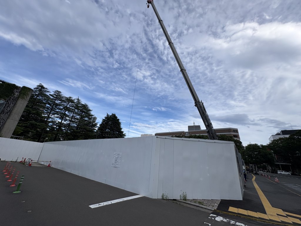 (仮称)仙台第一生命ビル 新築工事現場の全景写真（2026年7月29日撮影）