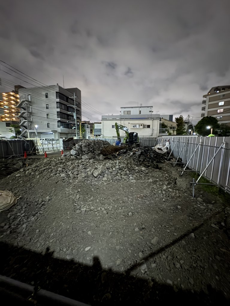 (仮称)墨田区横川5丁目計画 新築工事現場の全景写真(2026年8月2日撮影)