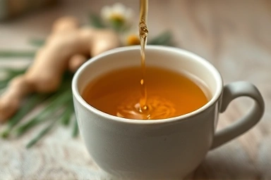 Soothing herbal tea for digestive relief