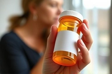 Person considering ADHD medication, symbolizing personal treatment decisions.