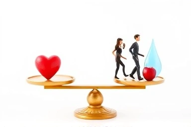 Balanced lifestyle choices for heart health and well-being.