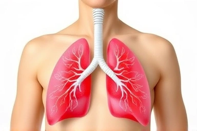 Symbolic representation of lungs expanding with air for asthma relief.