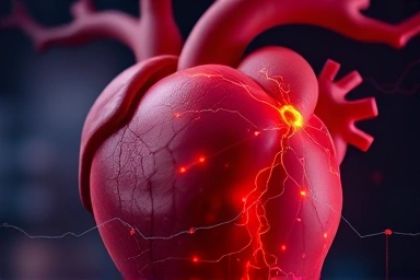 AI-enhanced heart scan showing personalized atrial fibrillation treatment pathways.